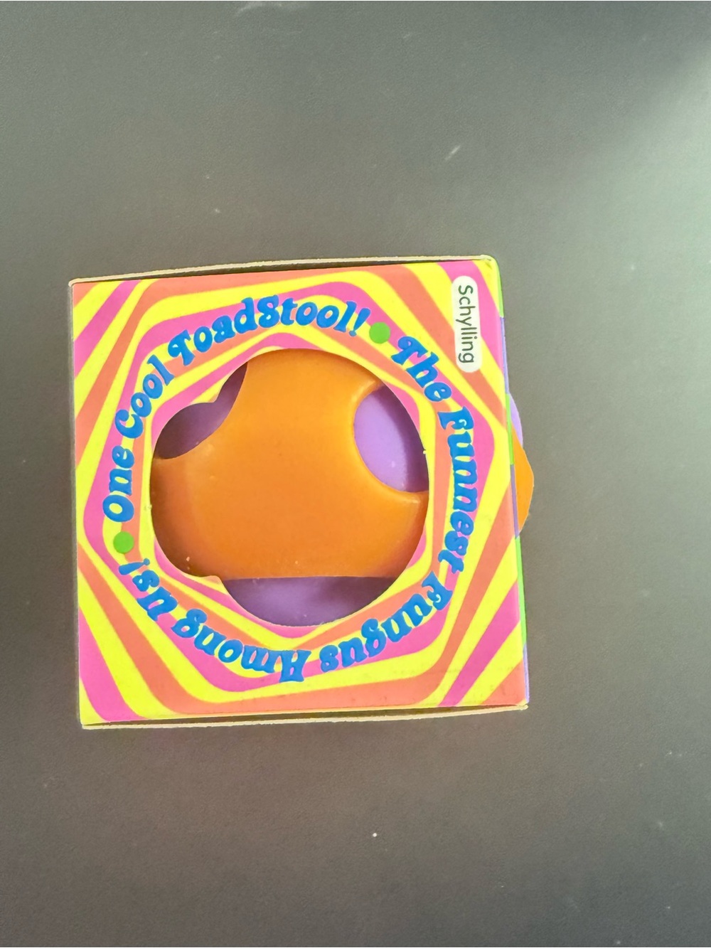 Rare! Schylling Groovy Nee Doh Shroom Tactile Squeeze Toy Purple/Orange